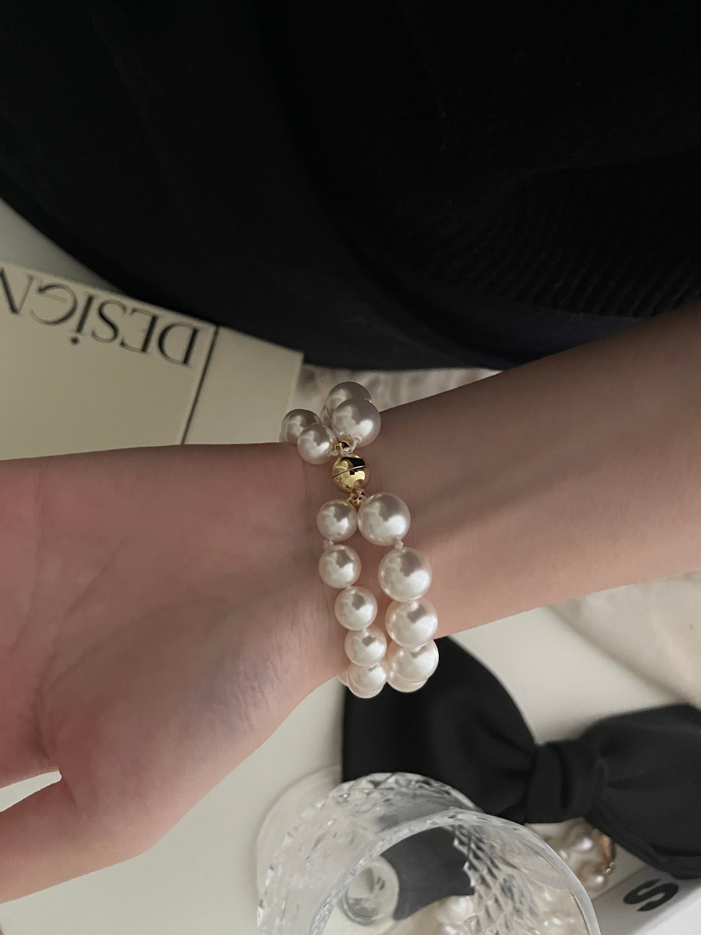 Double Strand Pearl Bracelet